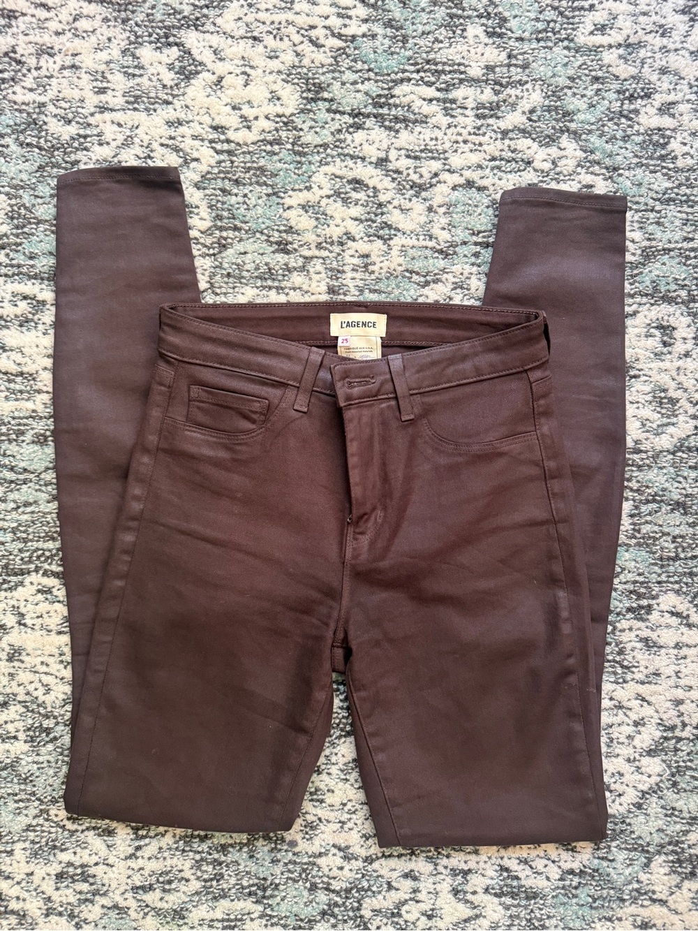 L’Agence Marguerite Cocoa Coated Skinny Jean - Picture 5 of 8